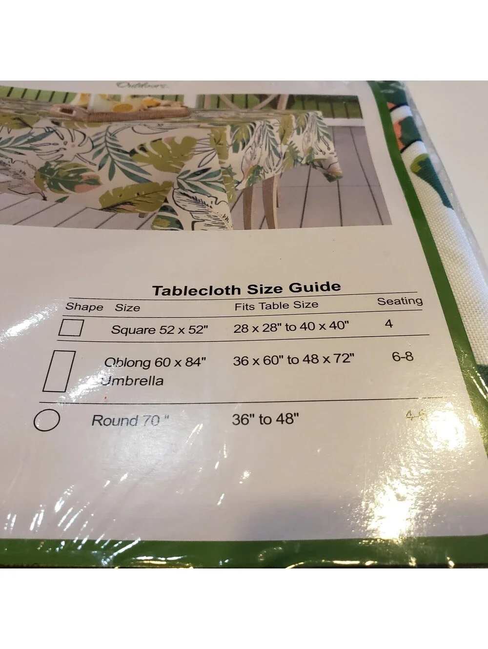 HD Designs Tropicana Tablecloth 52